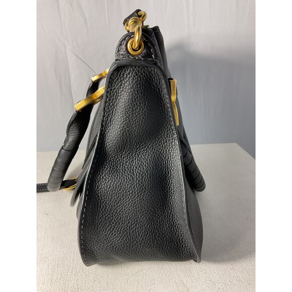 Chlo� Medium Black Leather Marcie Leather Satchel - Picture 4 of 8